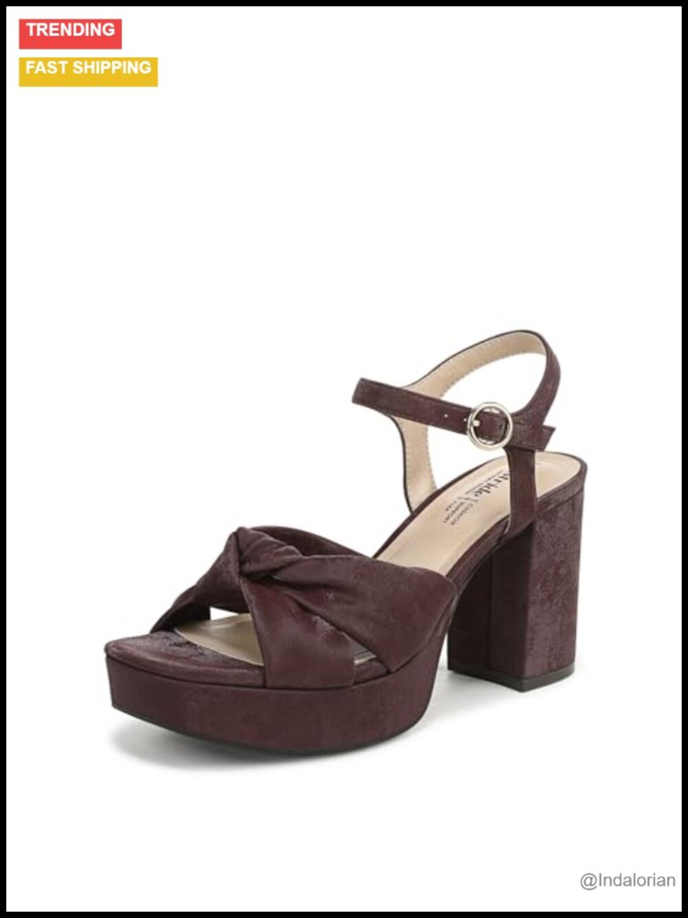 LifeStride August Block Heel Dress Sandal with Soft System Comfort